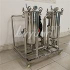 Dual Triple Stages 500 Micron 180 * 450mm Bag Water Filter Vessel