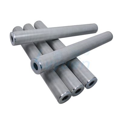 40 `` 50 Mikron 100 Mikron Filter Kartrid Logam Sinter Stainless Steel Berpori