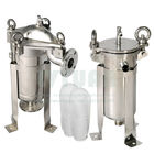 5 Mikron 304 Bag Filter Perumahan Stainless Steel Untuk Sistem Pengolahan Cairan Air