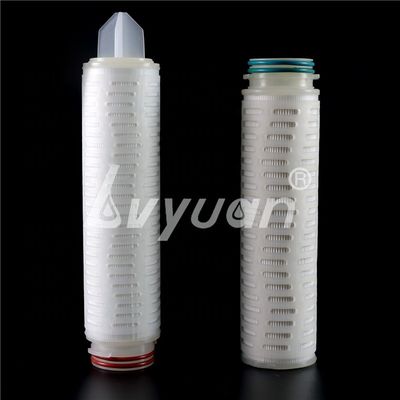 Minuman Filtrasi 0,2 0,45 10um Nylon PTFE PP Membran Cartridge Filter